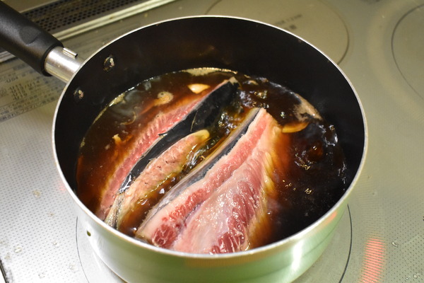 マグロハーモニカの煮付け (5)