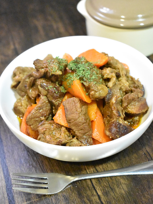 牛すじのトマト酢煮込み (2)