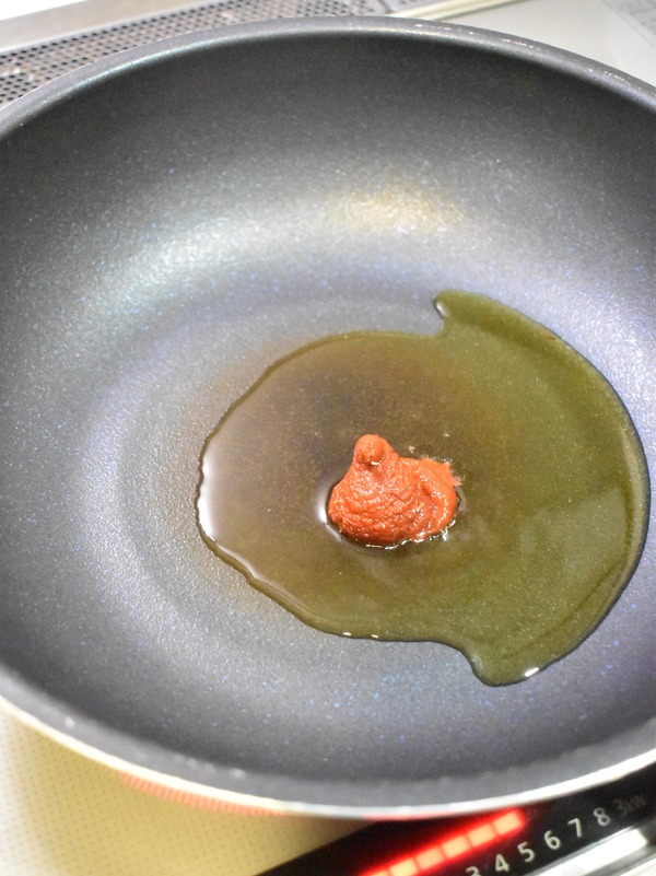 ニラともやしの梅肉炒め (3)