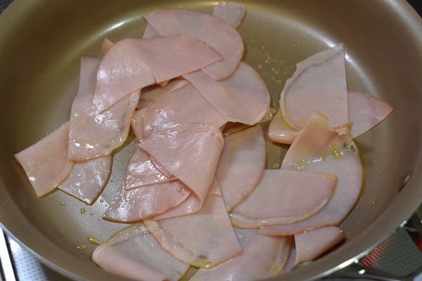 ハム玉炒め (4)