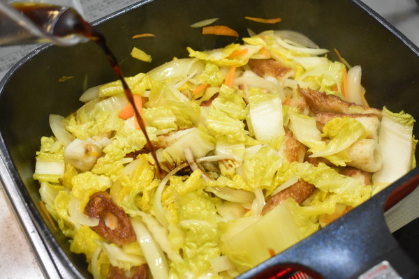 白菜たっぷり焼きそば (5)