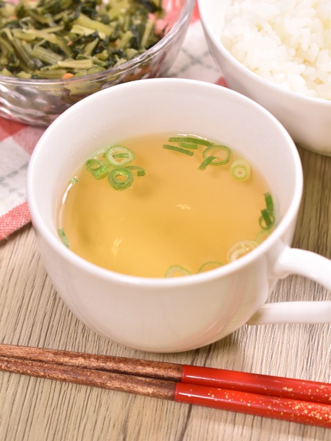 納豆のタレでお吸い物 (1)