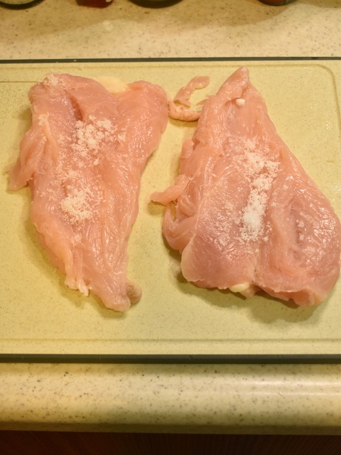 鶏むね肉の薄焼き (2)