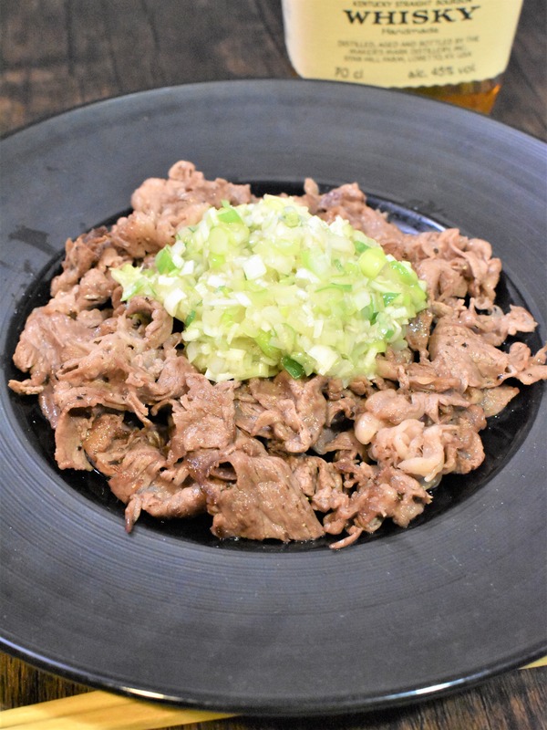 牛肉ねぎ塩だれ (2)