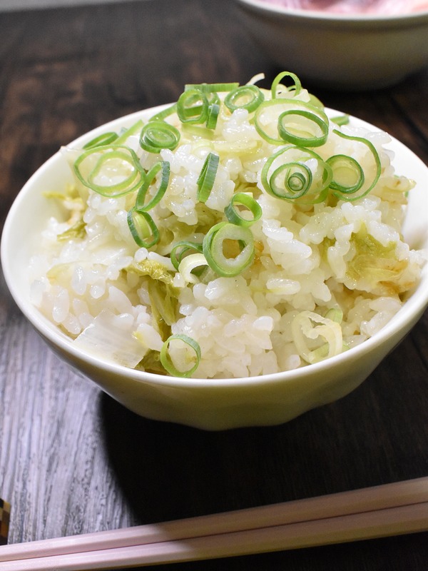 白菜の中華風炊き込みご飯 (2)