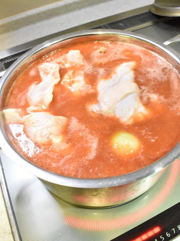 鶏手羽元のスパイシートマト煮込み (4)