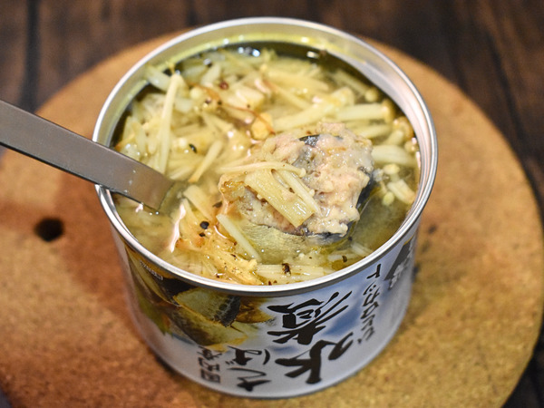 鯖缶のえのき焼き (2)