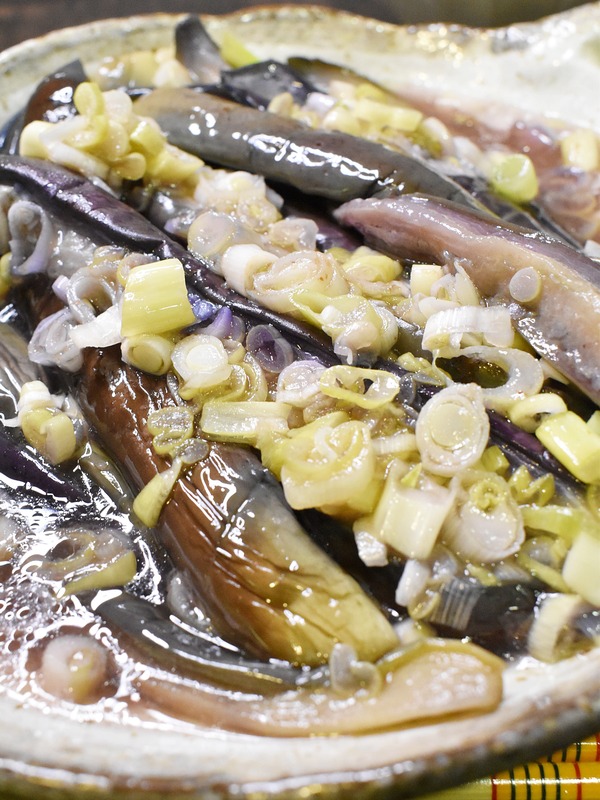 茄子の梅揚げびたし (1)