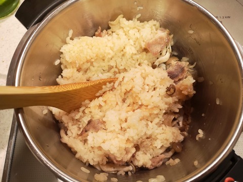 豚肉としめじの炊き込みご飯 (7)
