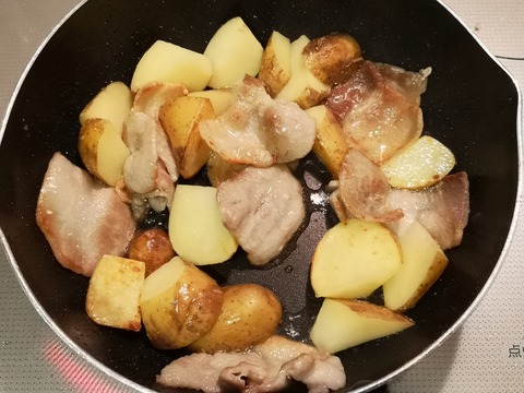 豚バラポテト焼き (4)