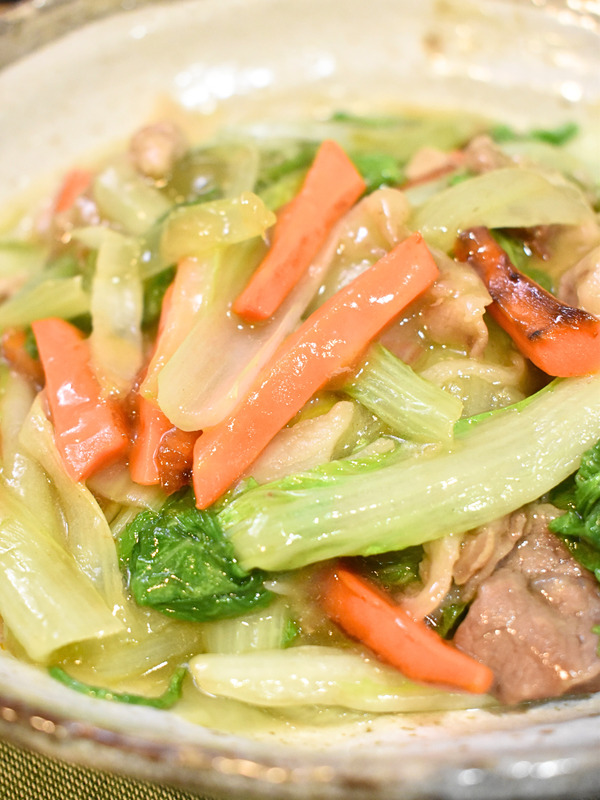白菜と豚肉の中華炒め (8)