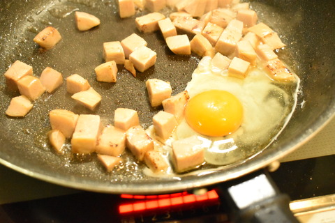ごろごろハム炒飯 (4)