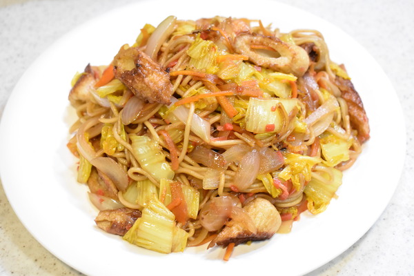 白菜たっぷり焼きそば (7)