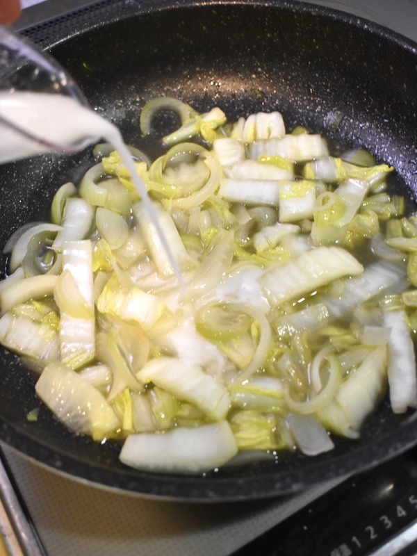 白菜の中華玉子丼 (5)