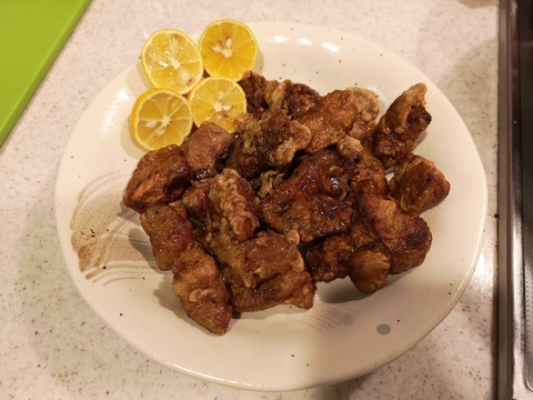 鶏レバーの唐揚 (9)