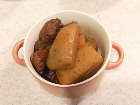 玉こんにゃくと義勇肉の煮物 (11)