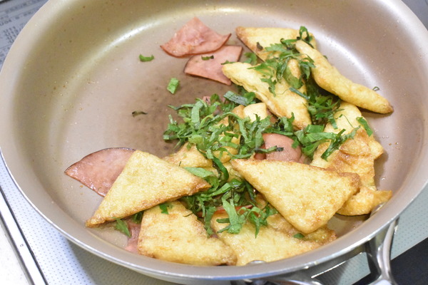 ハムと油揚げの炒め物 (6)