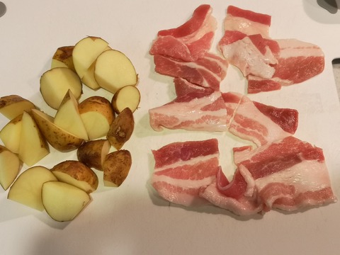 豚バラポテト焼き (2)
