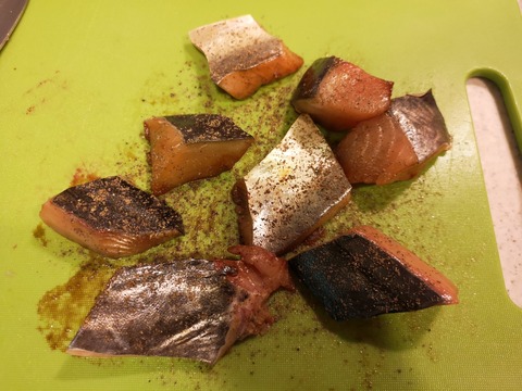さわらの鬼コショウ揚げ (3)