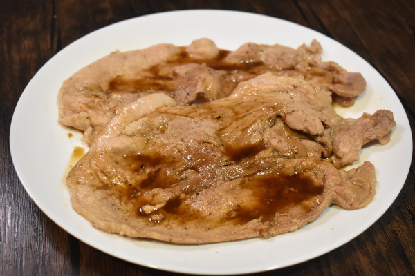 豚ももスライスの照焼き (8)