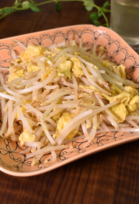 もやしの玉子炒め (1)