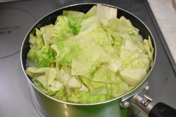 豆腐とレタスの中華スープ (4)