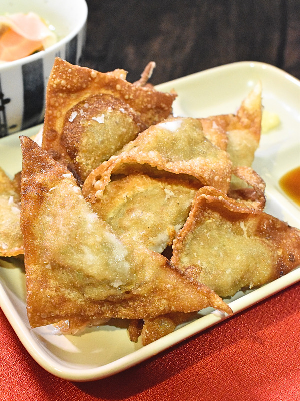 揚げワンタンと茹でワンタン (1)