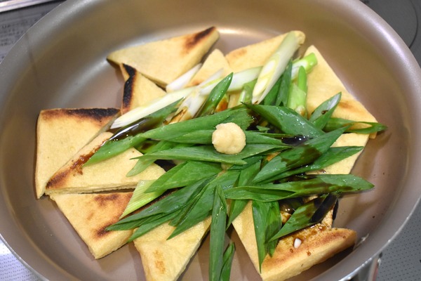 油揚げとねぎの醤油炒め (4)