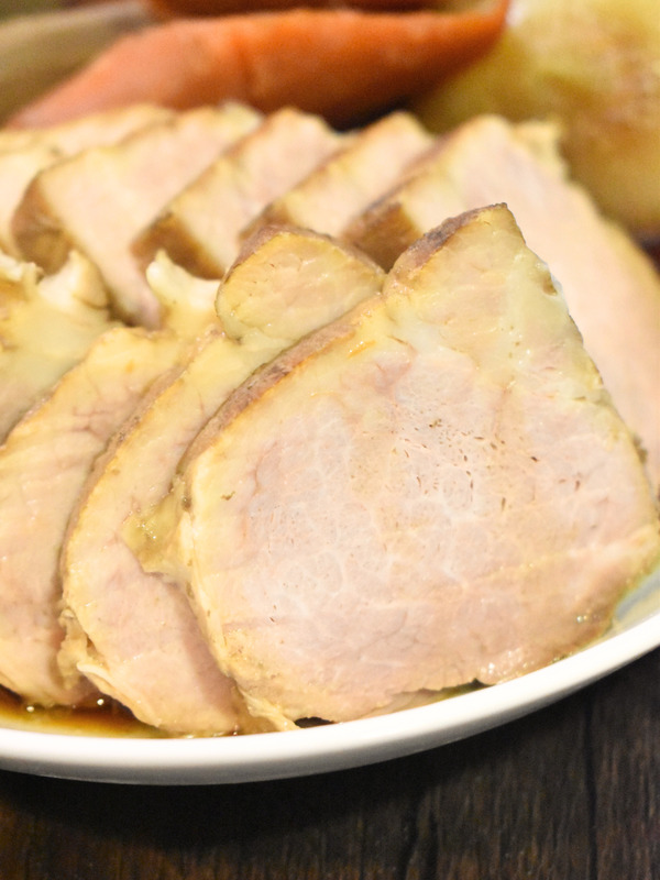 もも肉で煮豚 (1)