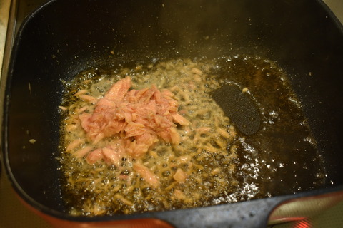 オイスターツナ炒飯 (2)