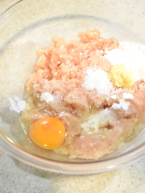 グリルで鶏つくね (3)