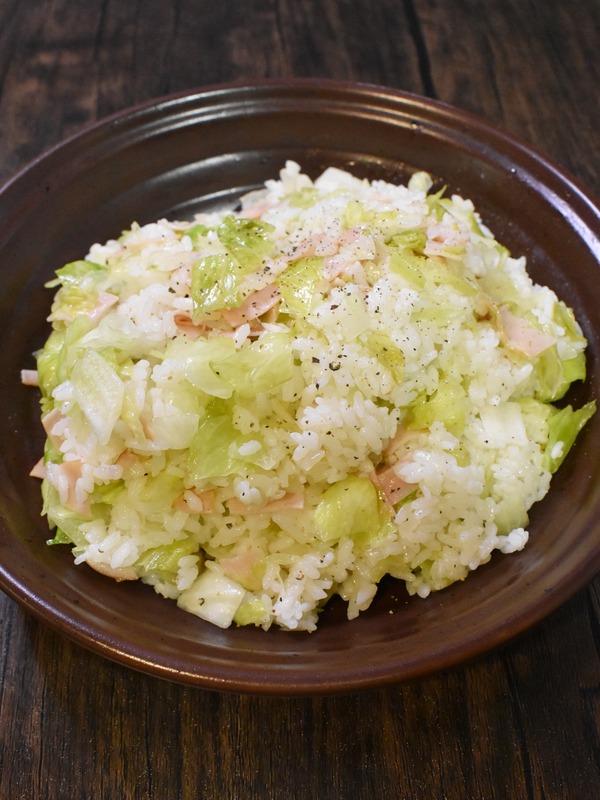 ハムとレタスの混ぜご飯 (5)