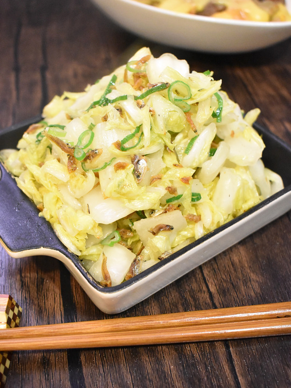 白菜のじゃこ和え (2)