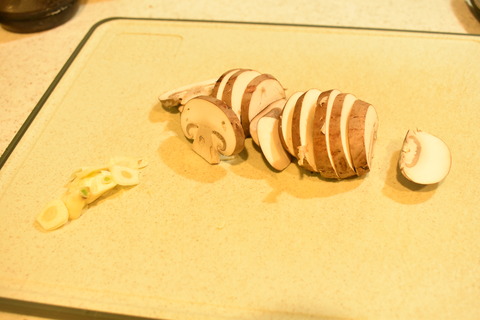 マッシュルームのガーリックパスタ (3)