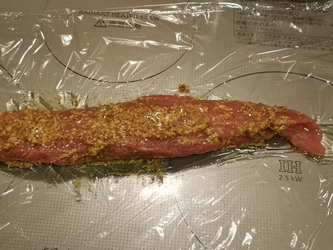豚ヒレ肉の粒マスタード焼き (2)