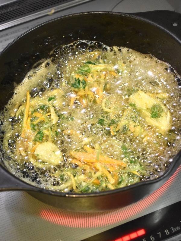 激安三つ葉の盛り盛りかき揚げ (7)