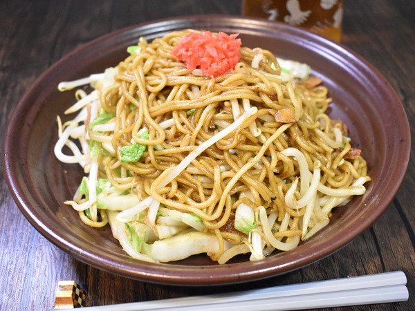 豚あぶらかす焼きそば (2)