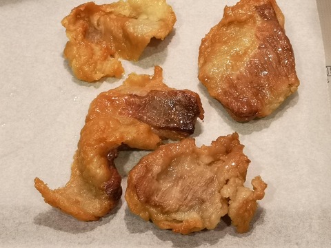 塩漬け牛脂の燻製 (5)
