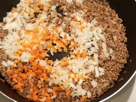 ミンチドライカレー (5)