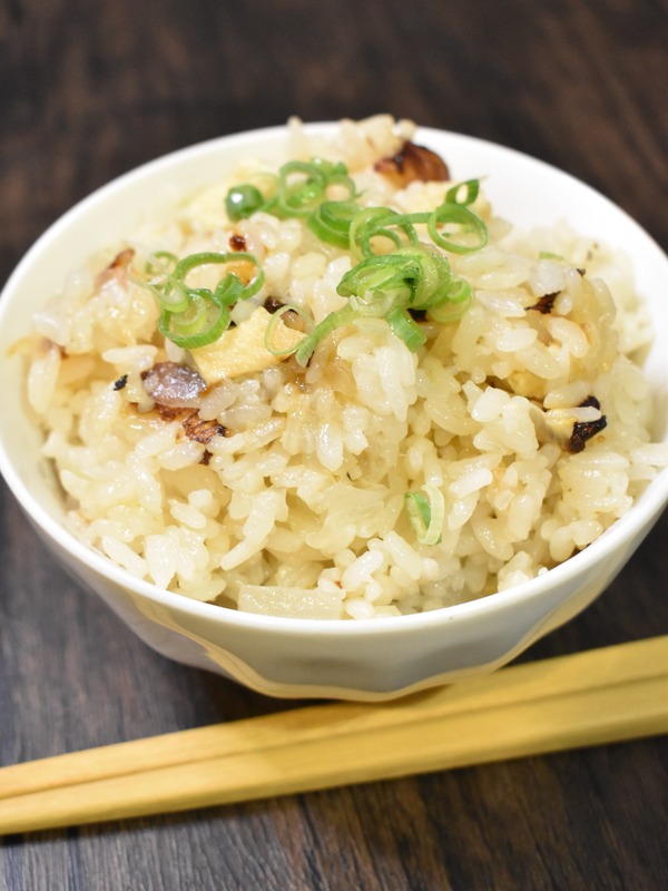 新玉ねぎの炊き込みご飯 (2)