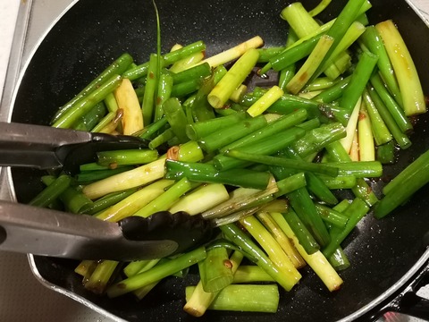 激辛ねぎ炒め (5)