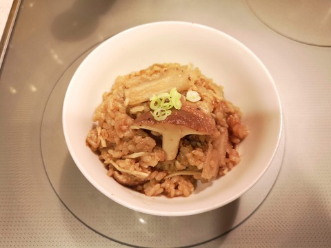 きのこの練りごま炊き込みご飯 (6)