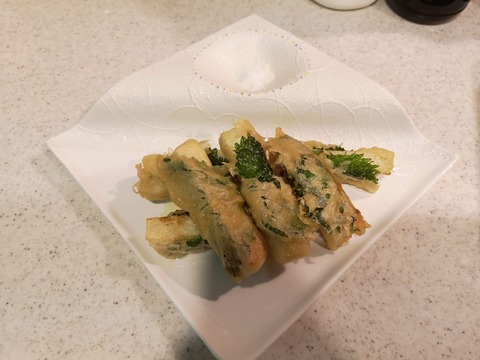 長芋の紫蘇巻き天 (8)