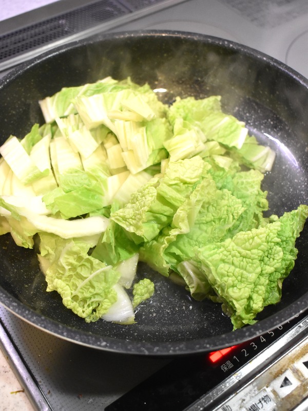白菜のラード炒め (3)