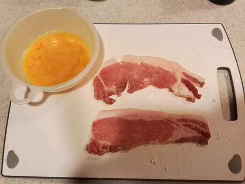 豚照り玉丼 (2)