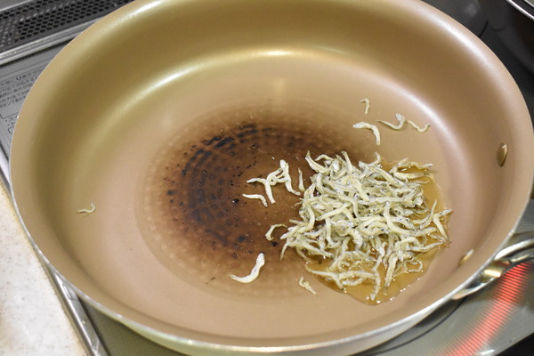 青ねぎとじゃこのさっぱり炒め (3)