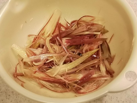みょうがのお浸し (4)