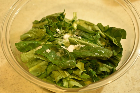 小松菜の中華風お浸し (3)