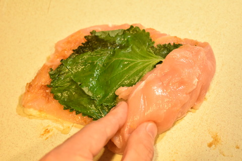 鶏むね肉の味噌ロール (5)