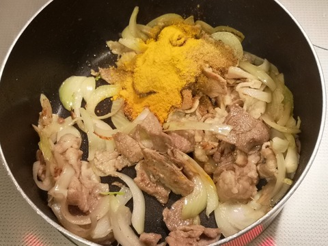 豚カレー丼 (5)